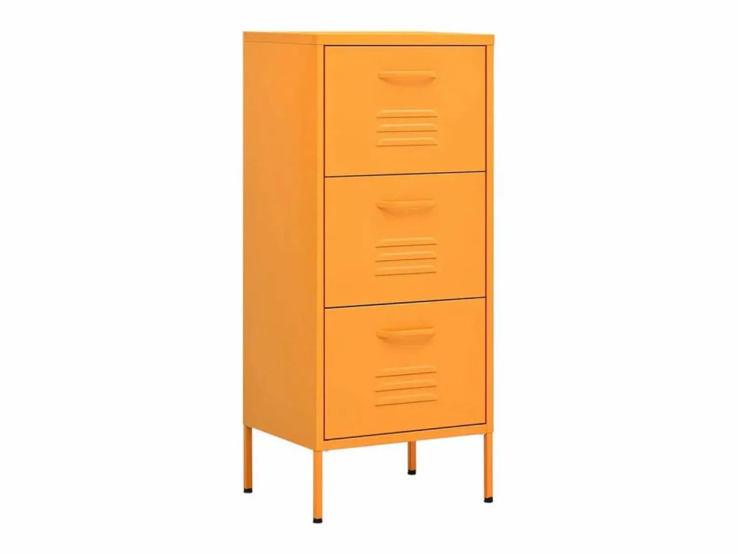 Outlet vidaxl Armario de almacenamiento acero mostaza 42,5x35x101,5 cm Amarillo