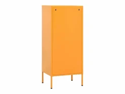 Outlet vidaxl Armario de almacenamiento acero mostaza 42,5x35x101,5 cm Amarillo