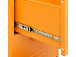 Outlet vidaxl Armario de almacenamiento acero mostaza 42,5x35x101,5 cm Amarillo