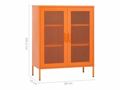 vidaxl Armario de almacenamiento acero 80x35x101,5 cm