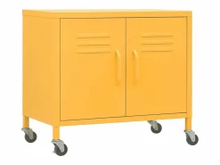 Hot vidaxl Armario de almacenamiento acero mostaza 60x35x56 cm Amarillo