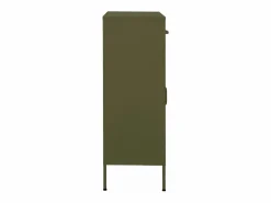 Best vidaxl Armario de almacenamiento acero oliva 80x35x101,5 cm Verde