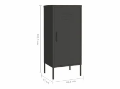 Clearance vidaxl Armario de almacenamiento acero antracita 42,5x35x101,5 cm Gris antracita