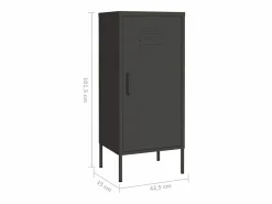 Clearance vidaxl Armario de almacenamiento acero antracita 42,5x35x101,5 cm Gris antracita