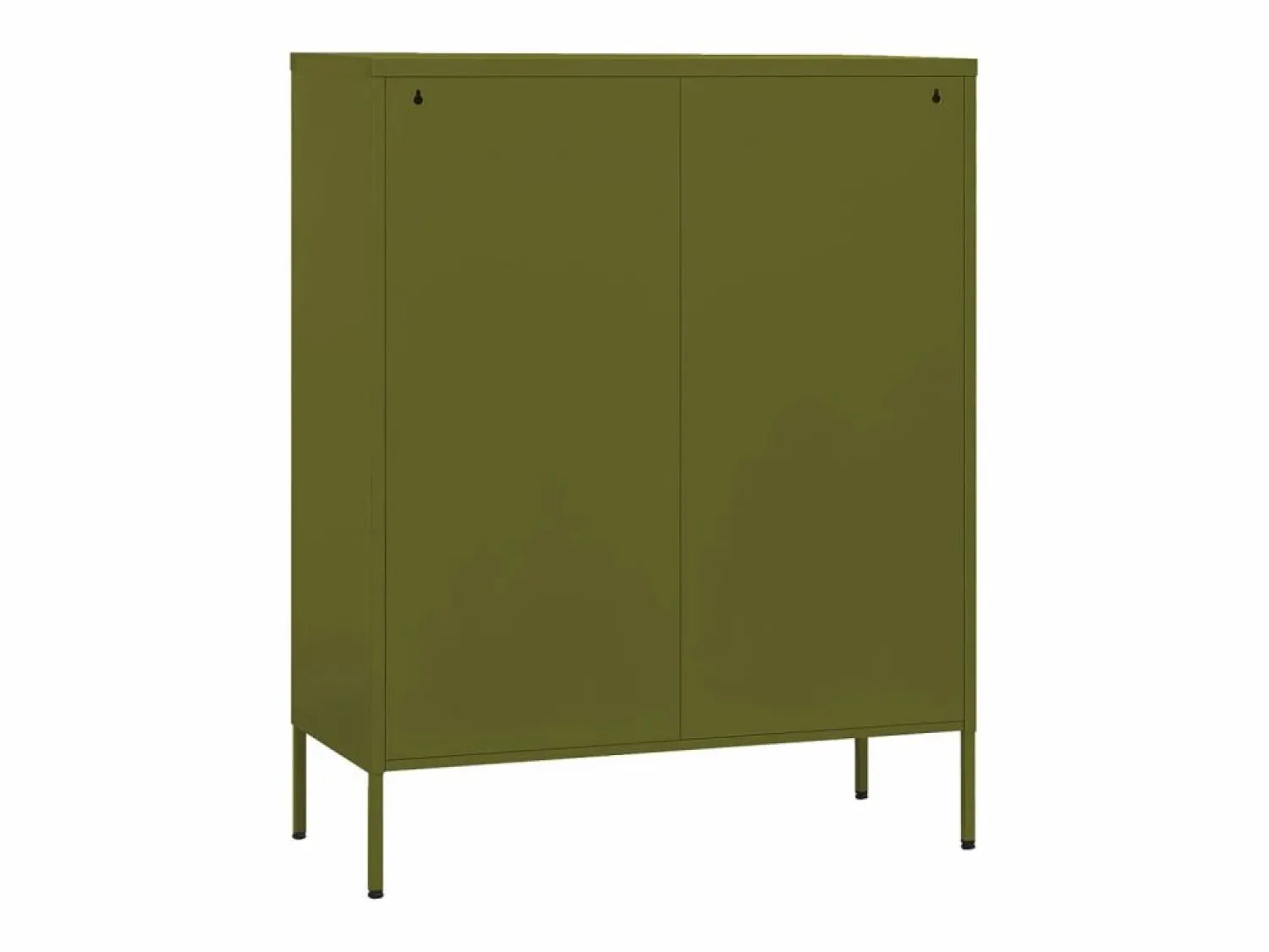 vidaxl Armario de almacenamiento acero oliva 80x35x101,5 cm