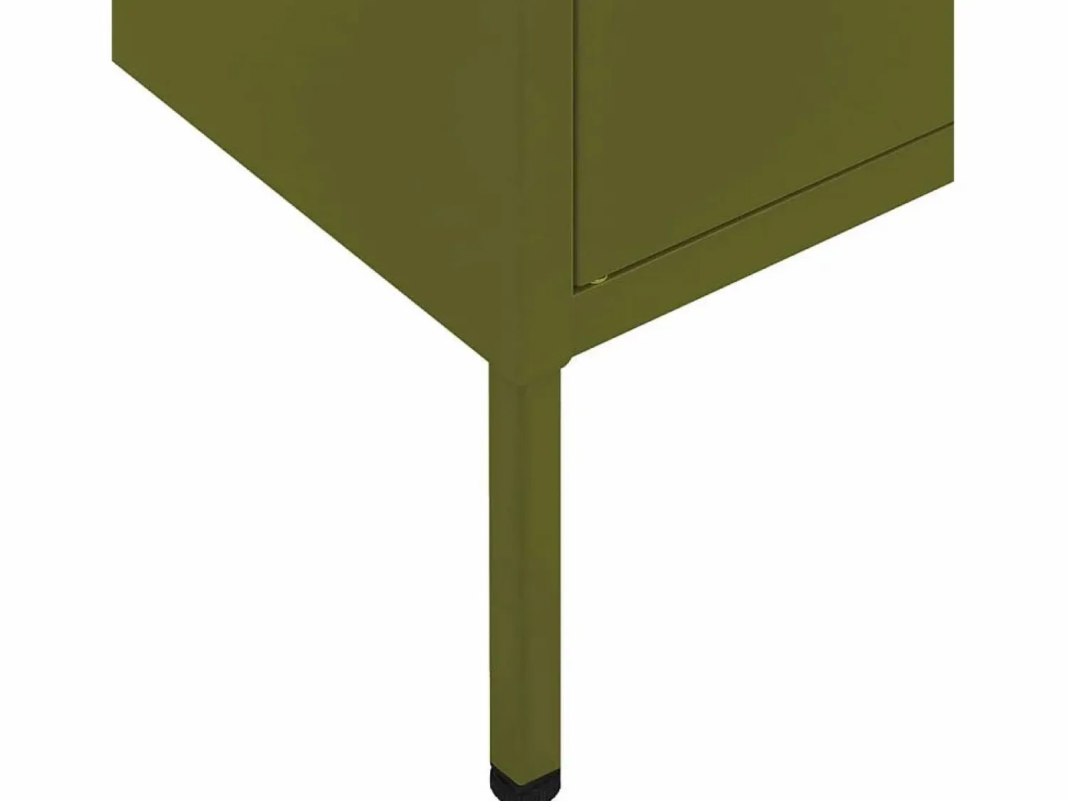 vidaxl Armario de almacenamiento acero oliva 80x35x101,5 cm
