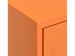 Hot vidaxl Armario de almacenamiento acero 80x35x101,5 cm Naranja