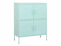 Online vidaxl Armario de almacenamiento acero verde mint 80x35x101,5 cm Azul
