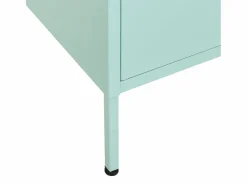 Online vidaxl Armario de almacenamiento acero verde mint 80x35x101,5 cm Azul
