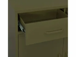 Best Armario de almacenamiento acero oliva 80x35x101,5 cm Cajonera De Escritorio