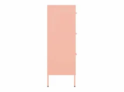vidaxl Armario de almacenamiento acero 80x35x101,5 cm Rosa