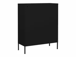 vidaxl Armario de almacenamiento acero 80x35x101,5 cm Negro