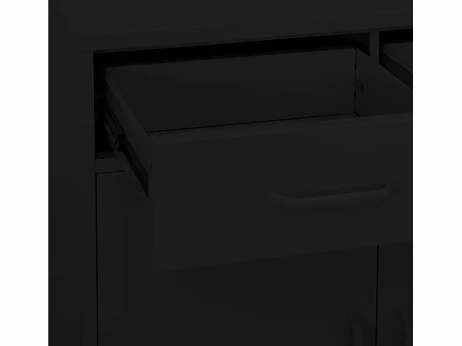 vidaxl Armario de almacenamiento acero 80x35x101,5 cm Negro