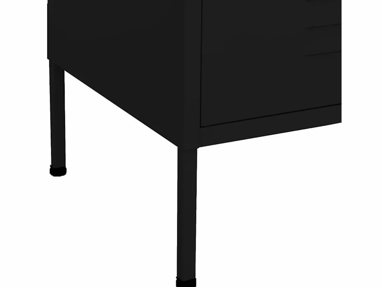 vidaxl Armario de almacenamiento acero 80x35x101,5 cm Negro