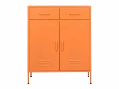 New Armario de almacenamiento acero 80x35x101,5 cm Cajonera De Escritorio