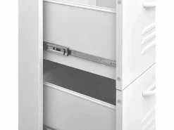 Sale vidaxl Armario de almacenamiento acero 80x35x101,5 cm Blanco
