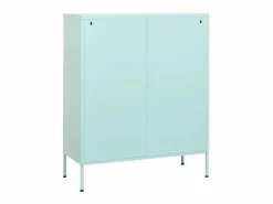 Armario de almacenamiento acero verde mint 80x35x101,5 cm ES232633