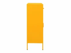 vidaxl Armario de almacenamiento acero mostaza 80x35x101,5 cm