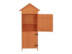 vidaxl Armario de almacenamiento para jardín marrón 42,5x64x190 cm