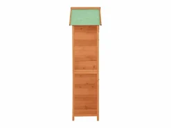 vidaxl Armario de almacenamiento para jardín marrón 42,5x64x190 cm