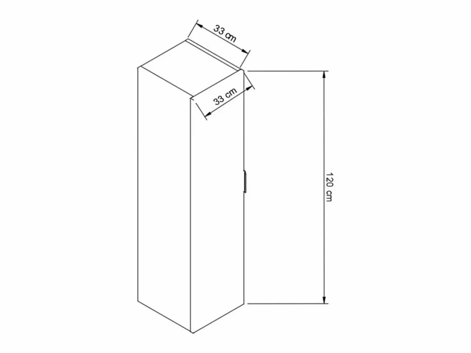 Best Armario de baño alto con 1 puerta Roble Artisan / Orio Columna De Baño
