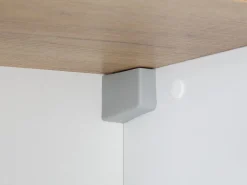 Hot Armario de baño alto con hueco para fregona, Spek Blanco