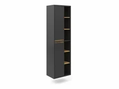 Vicco Armario de baño antracita 50x33x170 viola