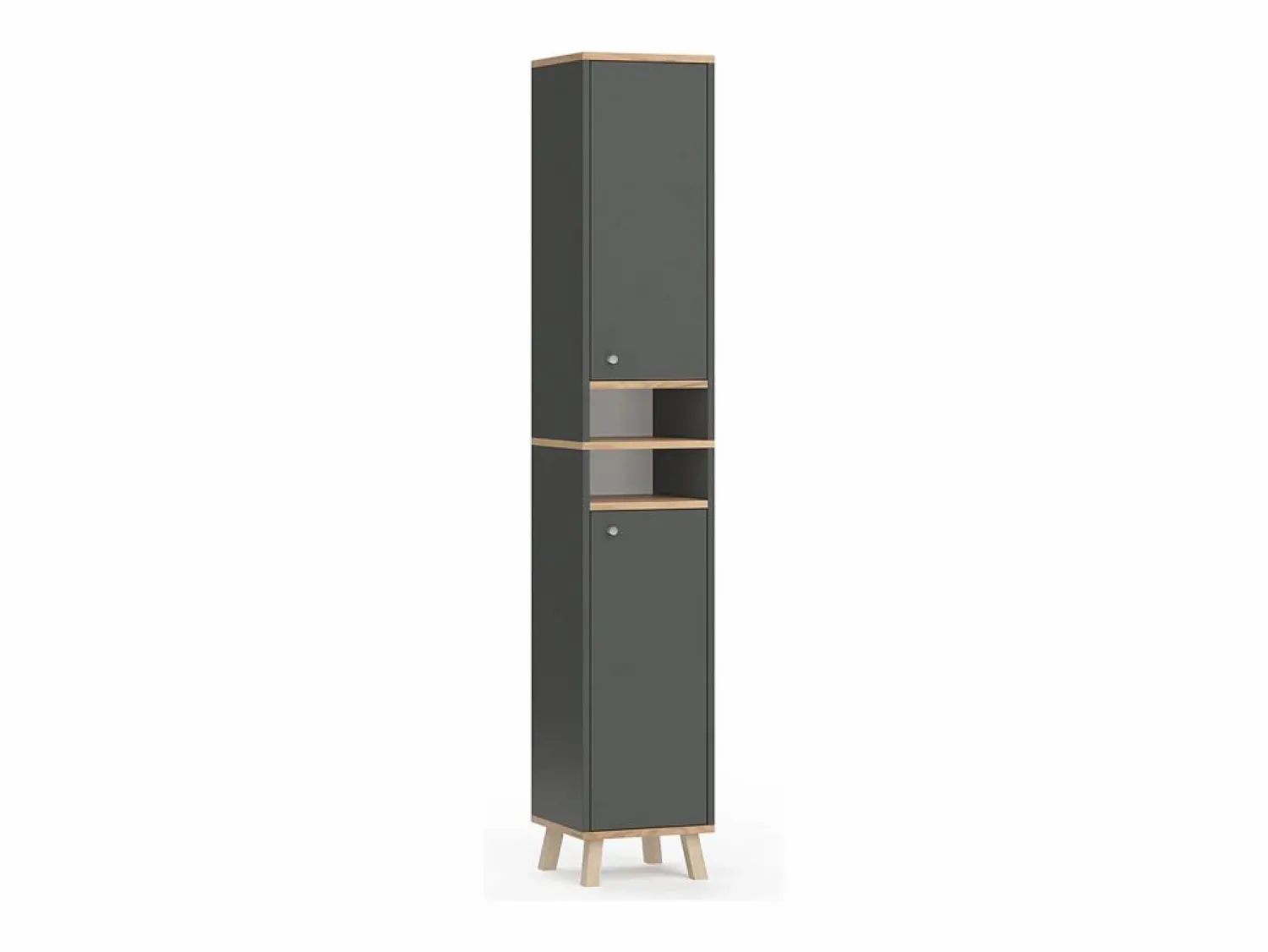 Vicco Armario de baño antracita 30x30x174 senyo