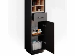 Outlet Vicco Armario de baño antracita 38x30x190 beatrice Gris antracita