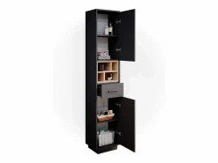 Outlet Vicco Armario de baño antracita 38x30x190 beatrice Gris antracita