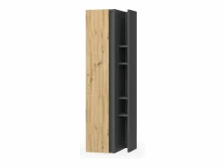Outlet Vicco Armario de baño antracita/artisan 35x32x120 edelin Negro