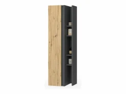 Outlet Vicco Armario de baño antracita/artisan 35x32x120 edelin Negro