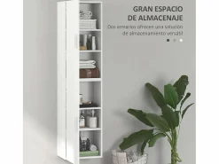 Homcom Armario de baño Armenia 2 puertas 160x40x30 cm