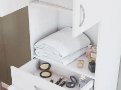 Online Vente-unique Armario de baño blanca para colocar, L50 cm, MINELA Blanco