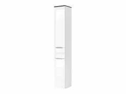 Vicco Armario de baño alto brillo 30x30x190 otis