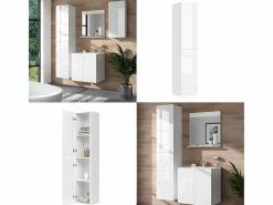 Vicco Armario de baño 36.6x33.2x171.6 izan