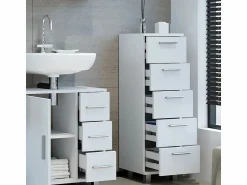 Discount Vicco Armario de baño 30x30x95 ilias Blanco
