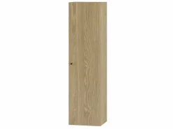 Clearance Armario de baño Columna alta 1 puerta Roble aceitado Marco Columna De Baño