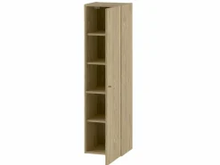 Clearance Armario de baño Columna alta 1 puerta Roble aceitado Marco Columna De Baño