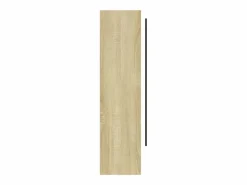 Clearance Armario de baño con espejo MDF y roble 80x15x60 cm Mueble De Pared Para Baño
