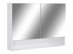 Sale vidaxl Armario de baño con espejo MDF 80x15x60 cm Blanco