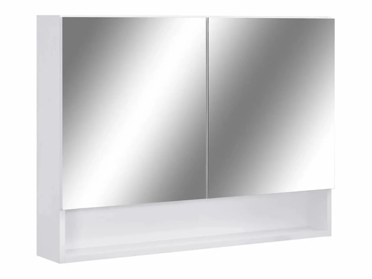 Sale vidaxl Armario de baño con espejo MDF 80x15x60 cm Blanco