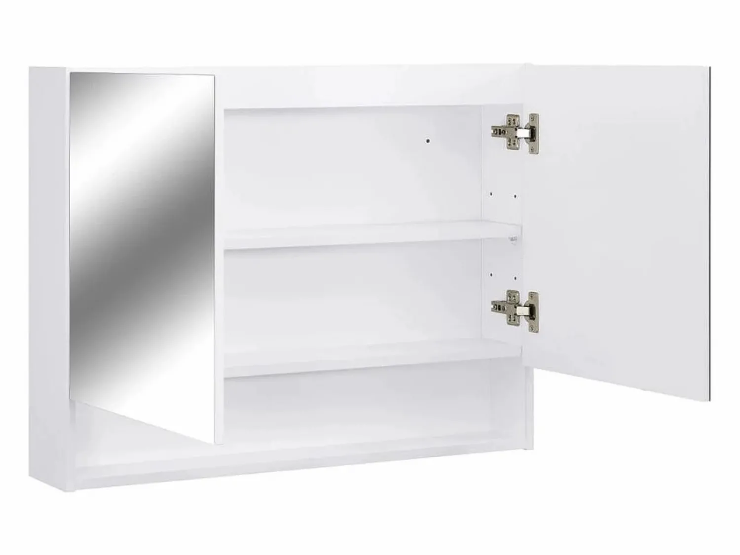 Sale vidaxl Armario de baño con espejo MDF 80x15x60 cm Blanco