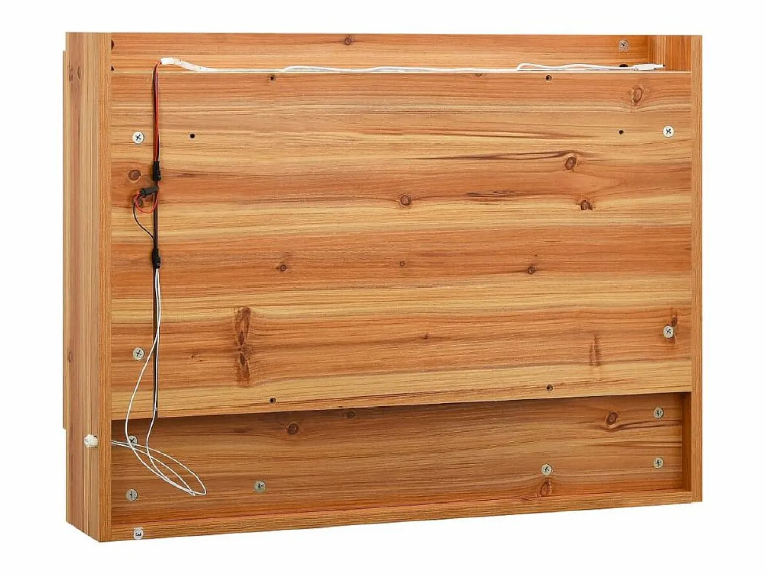 Online Armario de baño con espejo LED Roble 80x15x60 cm MDF Mueble De Pared Para Baño