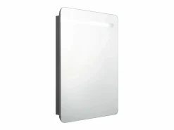 vidaxl Armario de baño con espejo y LED 60x11x80 cm