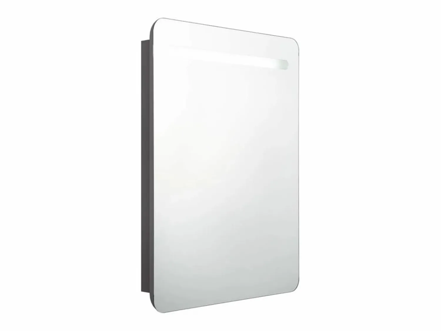 vidaxl Armario de baño con espejo y LED 60x11x80 cm