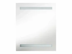 Online Armario de baño con espejo LED brillante 50x14x60 cm ES480721 Mueble De Pared Para Baño