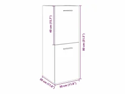 Online Armario de baño madera contrachapada roble Sonoma 30x30x80 cm Columna De Baño