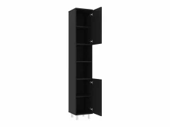Outlet vidaxl Armario de baño madera contrachapada 30x30x179 cm Negro
