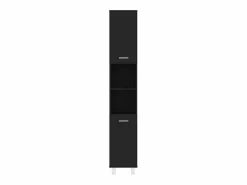 Outlet vidaxl Armario de baño madera contrachapada 30x30x179 cm Negro